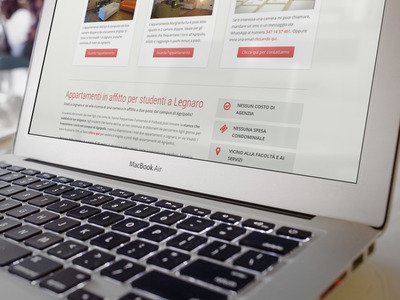 Realizzazione sito internet apparamentilegnaro.it di Legnaro (PD)